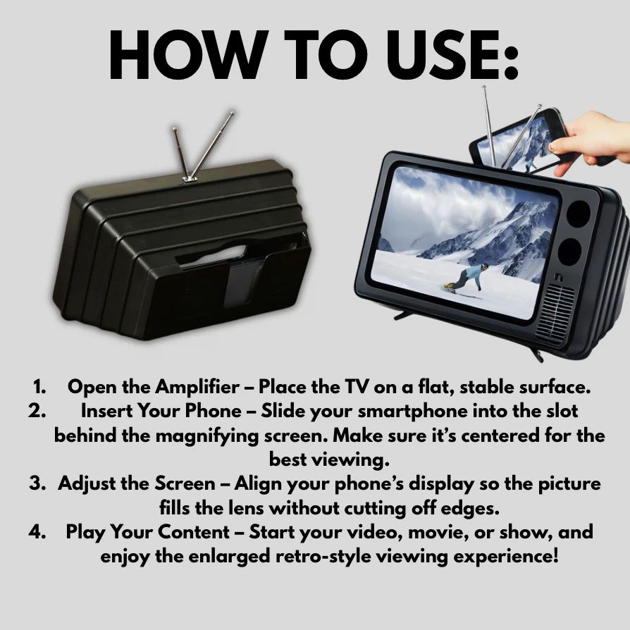 RetroView™ 12-Inch Screen Amplifier